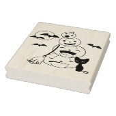 Tampons Encreurs Page Halloween Chat noir et Coloration Citrouille (Tampon)