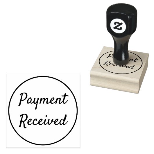 Tampons Encreurs "Paiement reçu" Timbre en caoutchouc (Tamponné)