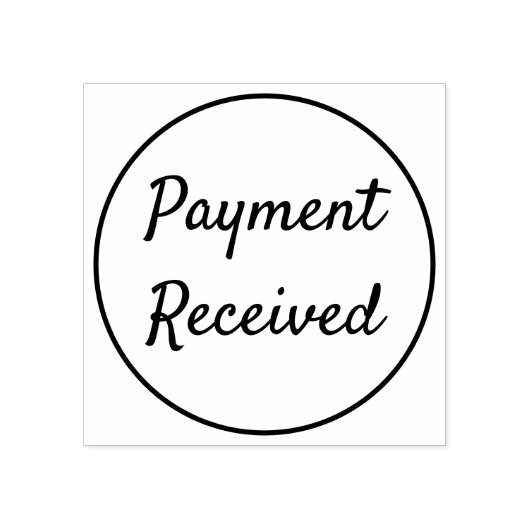 Tampons Encreurs "Paiement reçu" Timbre en caoutchouc (Impression)