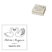 Tampons Encreurs Paire de cygnes Enregistrer la date Anniversaire M (Tamponné)