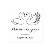 Tampons Encreurs Paire de cygnes Enregistrer la date Anniversaire M (Impression)