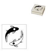 Tampons Encreurs Paire de poissons Yin-Yang Koi (Tamponné)