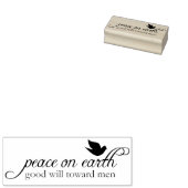 Tampons Encreurs Paix sur Terre Timbre d'art en caoutchouc Noël (Tamponné)