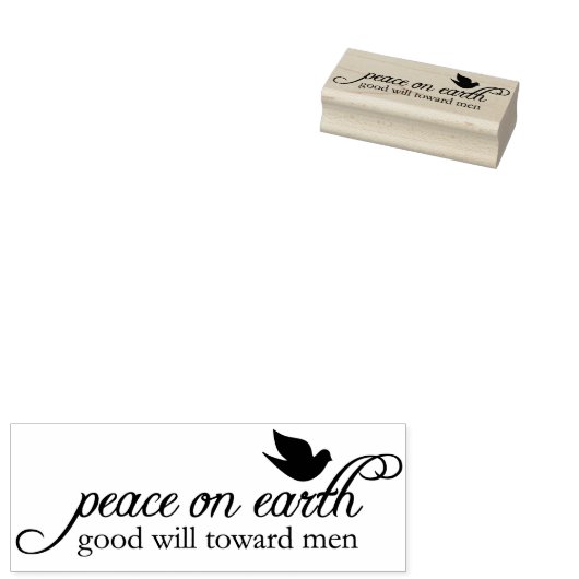 Tampons Encreurs Paix sur Terre Timbre d'art en caoutchouc Noël (Tamponné)