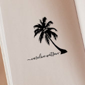 Tampons Encreurs Palm tree Ex libris Timbre en caoutchouc
