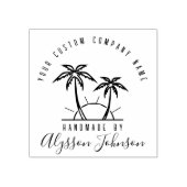 Tampons Encreurs Palmier Tropical Moderne Nom Personnalisé Fait à l (Impression)