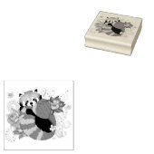 Tampons Encreurs Panda Rouge Lotus Fleurs Henné (Tamponné)