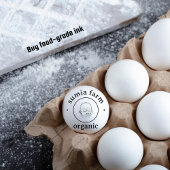 Tampons Encreurs Panier personnalisé d'oeufs Timbre rustique