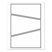 Tampons Encreurs Panneau arrière - plan de bande dessinée dynamique (Impression)