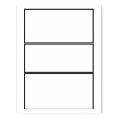 Tampons Encreurs Panneau d'arrière - plan de bande dessinée vide 3  (Impression)