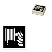 Tampons Encreurs Panneau de sécurité de l'bobine de tuyau d'incendi (Tamponné)