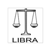 Tampons Encreurs Panneau étoile Balance dorée de Libra (Impression)