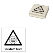 Tampons Encreurs Panneau triangle d'avertissement personnalisé (Tamponné)