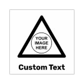 Tampons Encreurs Panneau triangle d'avertissement personnalisé (Impression)