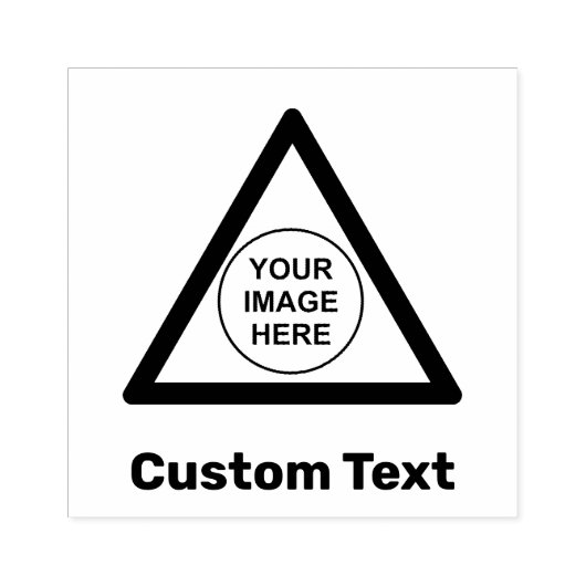 Tampons Encreurs Panneau triangle d'avertissement personnalisé (Impression)