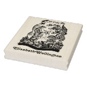 Tampons Encreurs Paon, Dame, Papillon, Lapin Ex Libris Livre (Tampon)