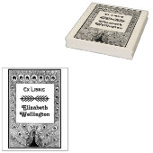 Tampons Encreurs Paon faisant la roue #3 Ex Libris Livre (Tamponné)