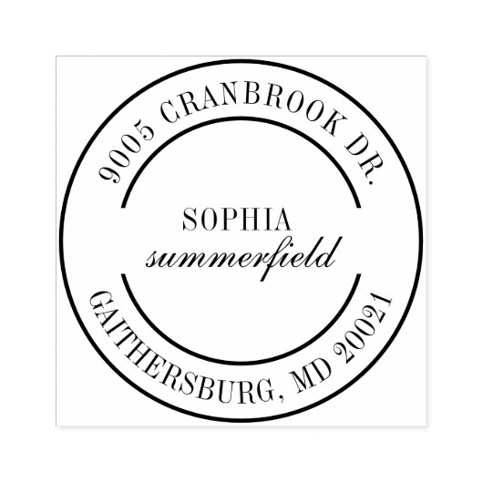 Tampons Encreurs Papier à en-tête élégant et moderne de retour pers (Impression)