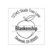 Tampons Encreurs Papier peint rond personnalisé avec nom et adresse (Impression)