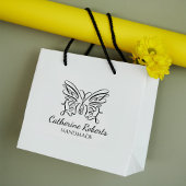 Tampons Encreurs Papillon moderne personnalisé fait main grande