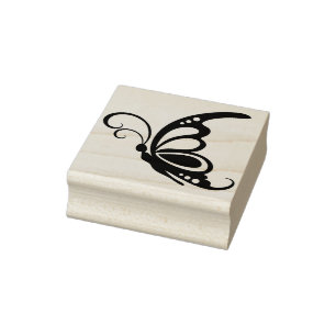 Tampons Encreurs papillon ornemental profil d'art timbre