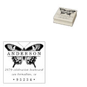 Tampons Encreurs Papillon personnalisé Nom et adresse en gras (Tamponné)