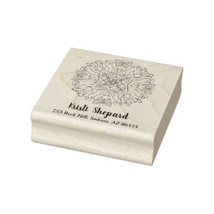 Tampons Encreurs Papillons & Fleur, Nom & Adresse, do-it-yourself