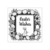 Tampons Encreurs 🐰 Pâques joyeuses avec lapin de Pâques et texte (Impression)