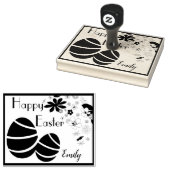 Tampons Encreurs Pâques joyeuses personnalisées (Tamponné)