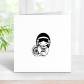 Tampons Encreurs Parapluie japonaise Geisha Girl en Kimono 2