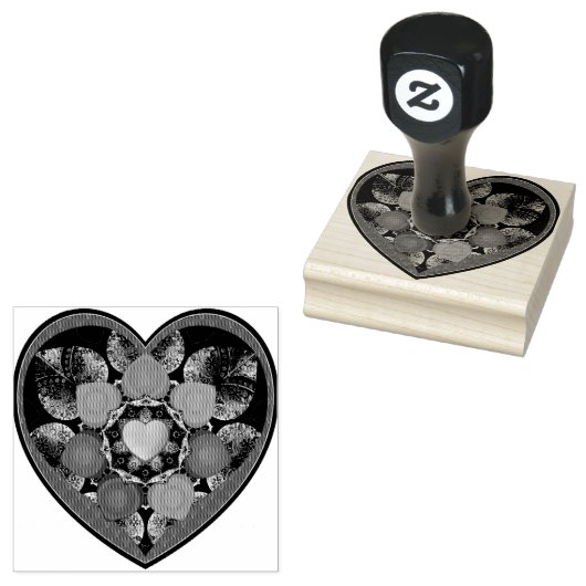 Tampons Encreurs Parapluie violet & coeurs .7 (Tamponné)