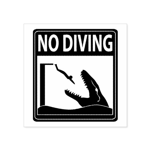 Tampons Encreurs Pas de plongée (Mosasaurus) (Impression)