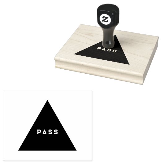 Tampons Encreurs PASS Texte personnalisé Émeraude Vert Encre Poigné (Tamponné)