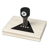 Tampons Encreurs PASS Texte personnalisé Émeraude Vert Encre Poigné (Tampon)