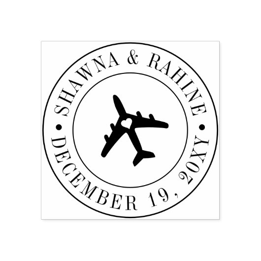 Tampons Encreurs Passeport Timbre Voyage Thème Destination Mariage (Impression)