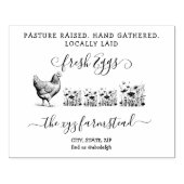 Tampons Encreurs Pâturage écrit à la main Entreprise OEufs élevés T (Impression)