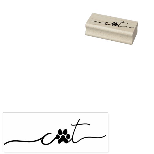 Tampons Encreurs Paw Cute Chat (Tamponné)