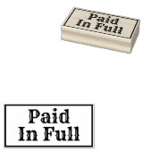Tampons Encreurs Payé en entier. (Tamponné)