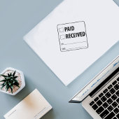 Tampons Encreurs Payé / reçu, deux en un