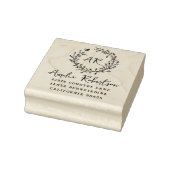 Tampons Encreurs Pays Fleurs sauvages et Bee Monogram Adresse rusti (Tampon)