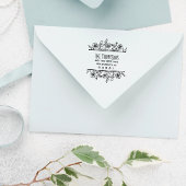 Tampons Encreurs Paysage Fleur sauvage dessiné à la main