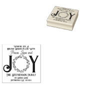 Tampons Encreurs Peace Love and Joy Christmas Return Adresse (Tamponné)