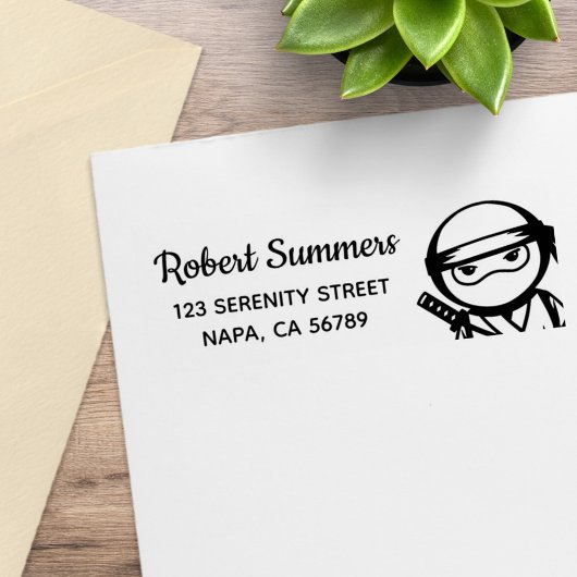 Tampons Encreurs Peeking Ninja Return Address