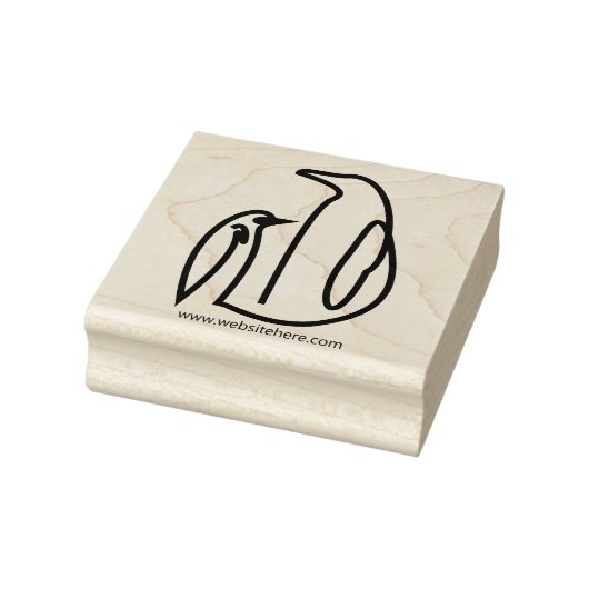 Tampons Encreurs Penguin Family Line Art Bird (Tampon)