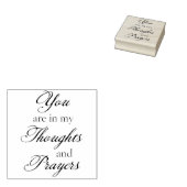 Tampons Encreurs Pensées et prières Sympathie Caoutchouc Art Timbre (Tamponné)