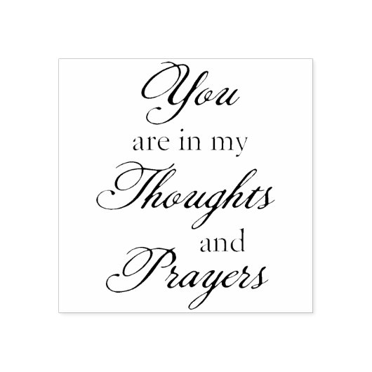 Tampons Encreurs Pensées et prières Sympathie Caoutchouc Art Timbre (Impression)
