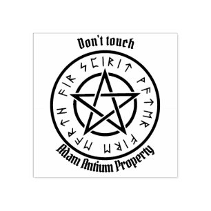 Tampons Encreurs pentagramme noir de Wiccan