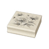 Tampons Encreurs Peonies en caoutchouc Var01 (Tampon)
