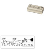 Tampons Encreurs Père Noël sur Reindeers Sled Sleigh Kids Noël do-i (Tamponné)