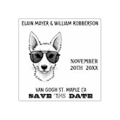 Tampons Encreurs Personalizable Cool Dog Save the Date  (Impression)